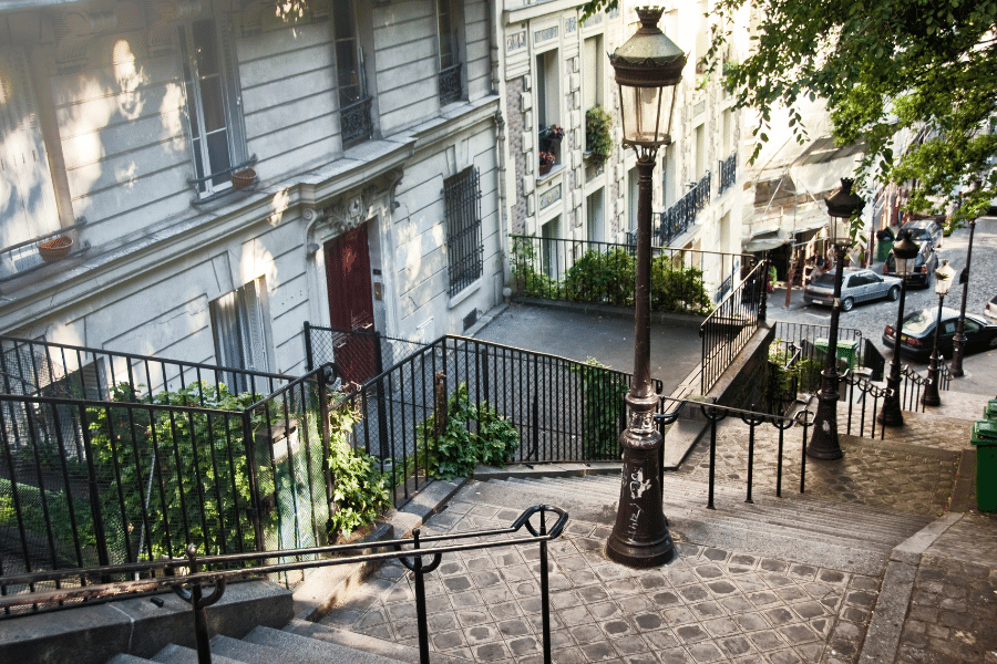 Treppen in Montmartre Paris