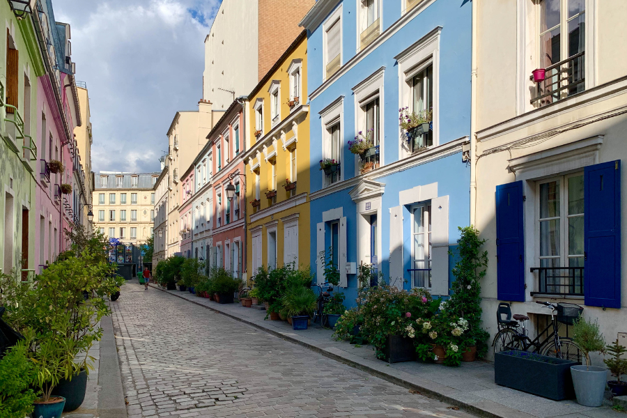 Einer der besten Geheimtipps Paris: Rue Cremieux in der Nähe des Gare de Lyons