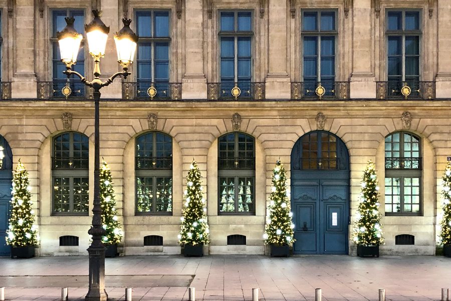 Place Vendôme an Weihnachten in Paris
