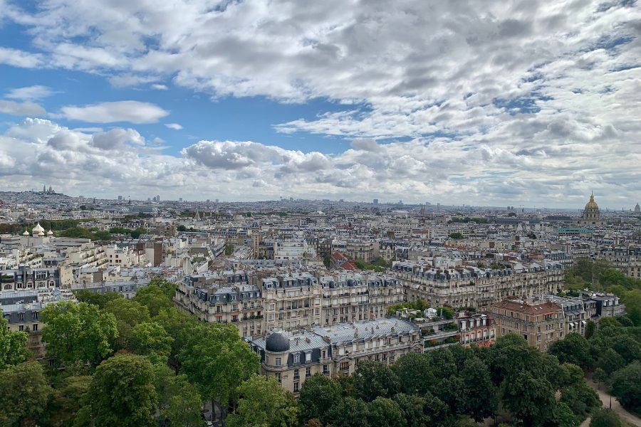 Aussicht Paris: Vom Eiffelturm. 