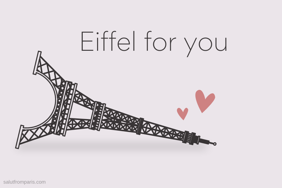 Paris Spruch für Verliebte: Eiffel for you