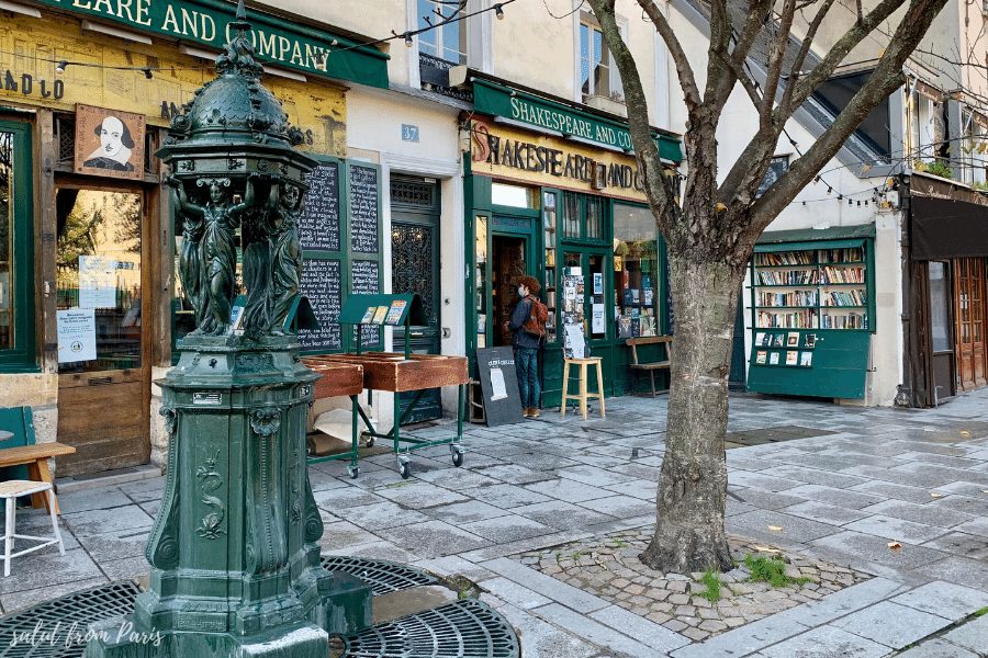 Paris im November, shakespeare & company