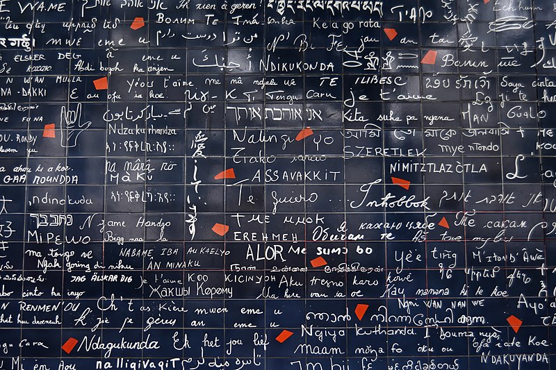 Die Mur des Je t'Aimes - in Paris die Stadt der Liebe