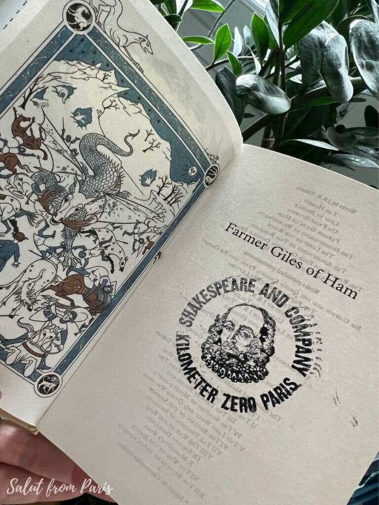 Souvenir aus Paris: ein gestempeltes Buch von Shakespeare & Company