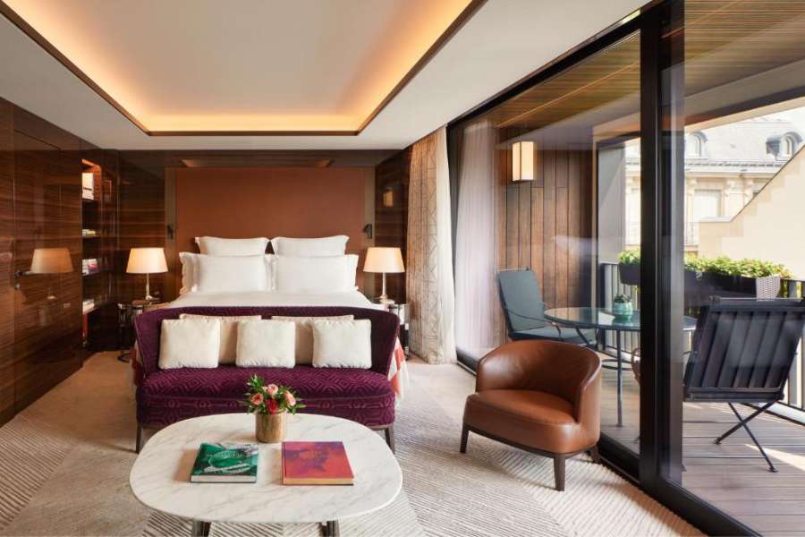 Das Beste 5-Sterne Hotel Paris: Bulgari ist eine Unterkunft der Extraklasse. Übersicht über Zimmer mit Terrasse