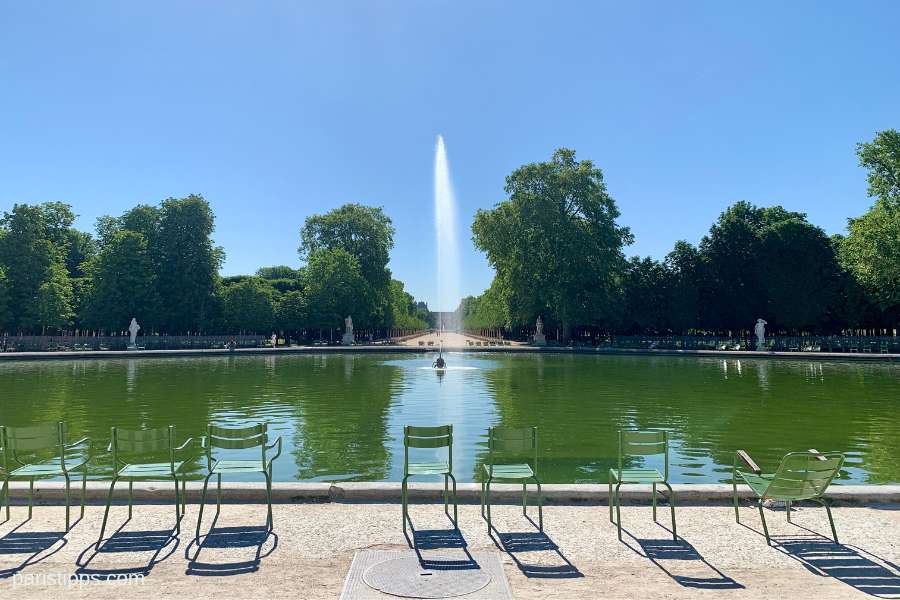 Jardin des Tuileries im Sommer